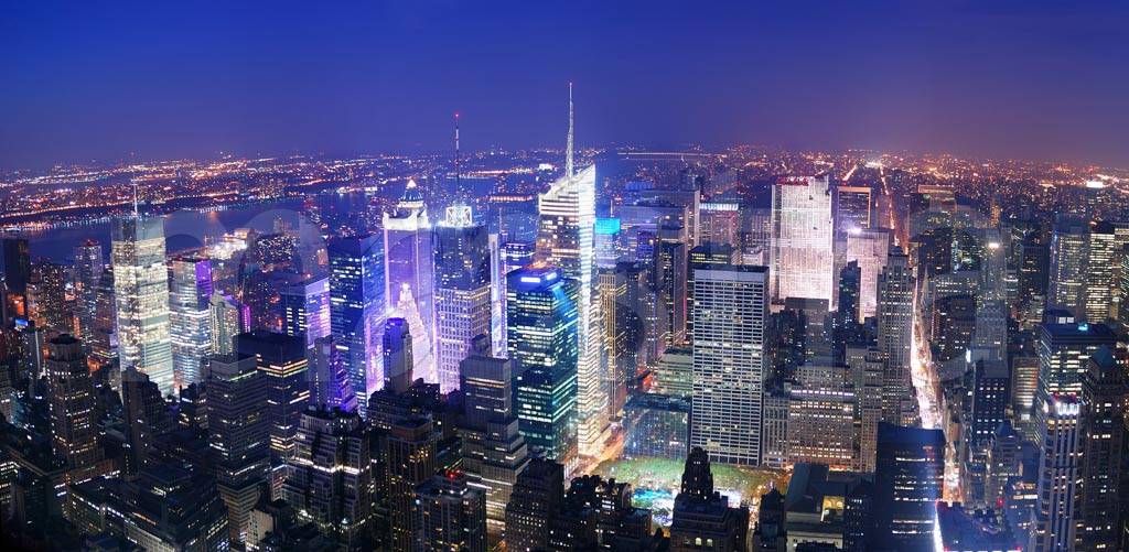 Фотообои Красочные огни Нью Йорка