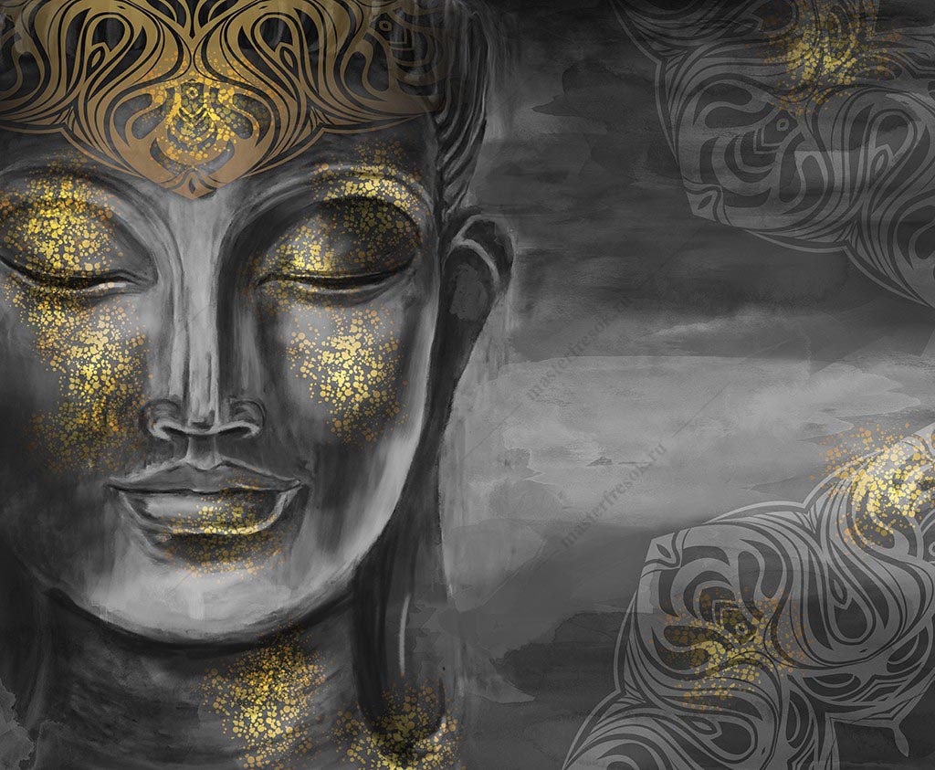 Фотообои Золото Будды